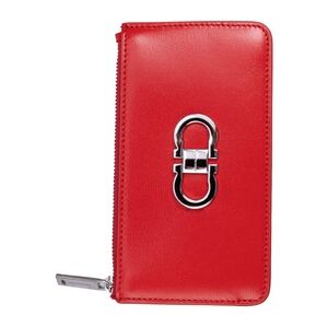 Salvatore Ferragamo Leather Wallet with Silver Accent